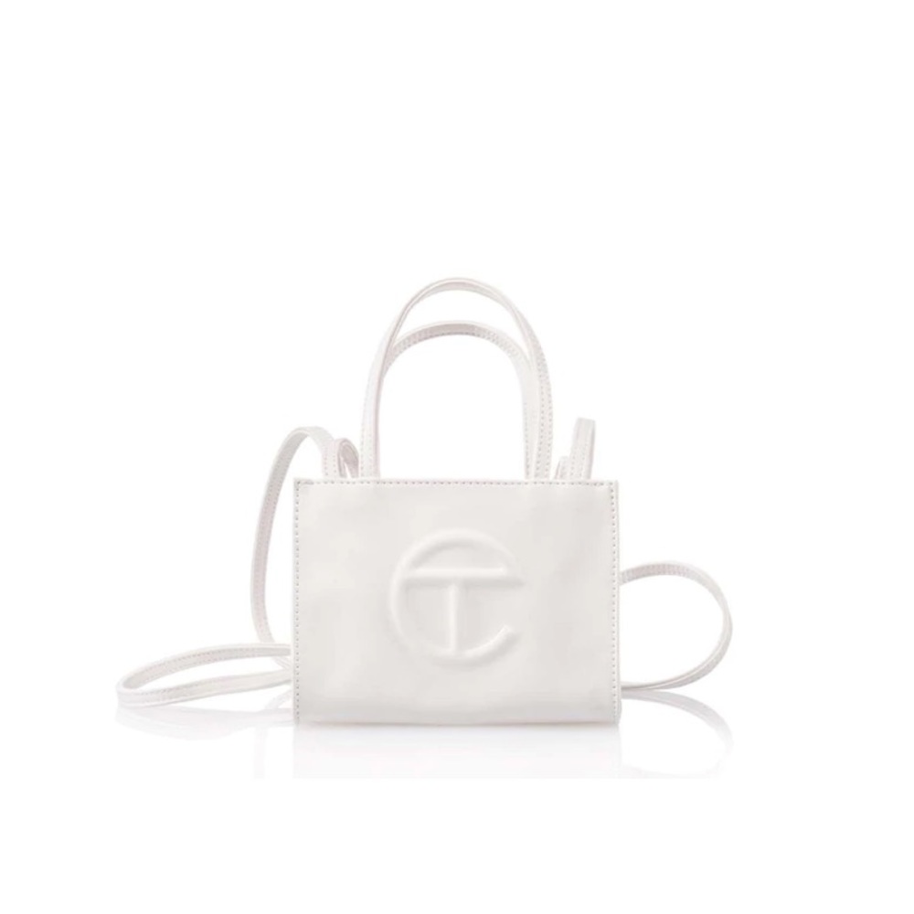 Telfar Small White Shopping Bag